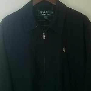 Ralph Lauren Mens Size Large Navy Blue Polo Jacket